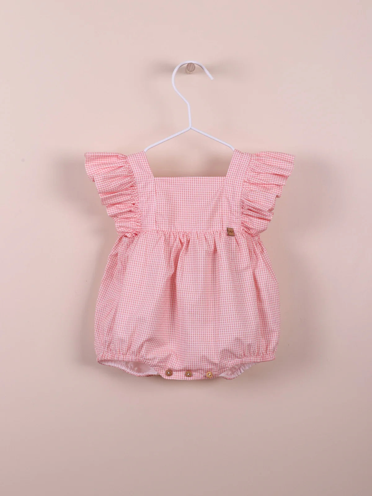 PINK RUFFLES ROMPER