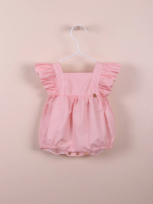 PINK RUFFLES ROMPER